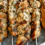 Ranch Garlic Parmesan Chicken Skewers