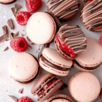 Chocolate Raspberry Macarons with Chambord