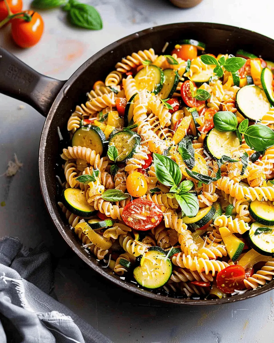 Pasta with Zucchini and Tomatoes: Easy Comfort Food Delight