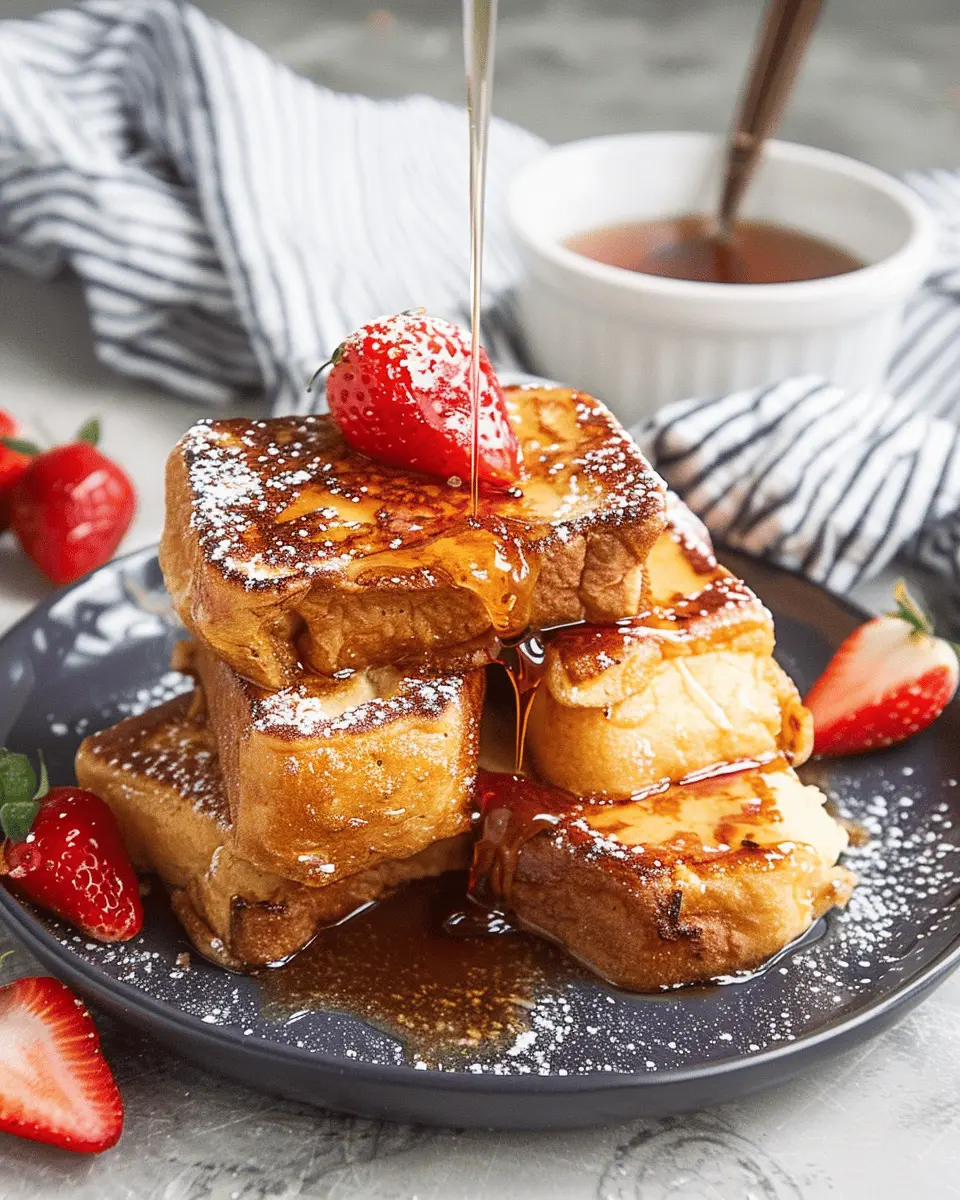 Hawaiian Roll French Toast: Indulgent Breakfast with Turkey Bacon