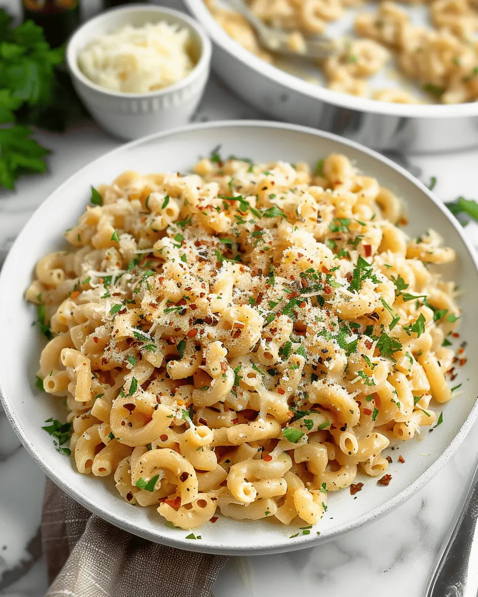 One Pan Butter Parmesan Pasta with Savory Turkey Bacon Delight