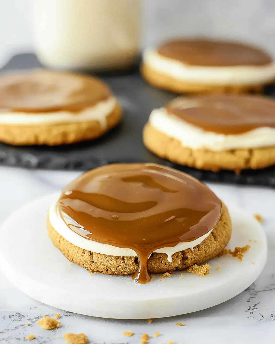 copycat crumbl caramel cheesecake cookies: easy indulgence at home