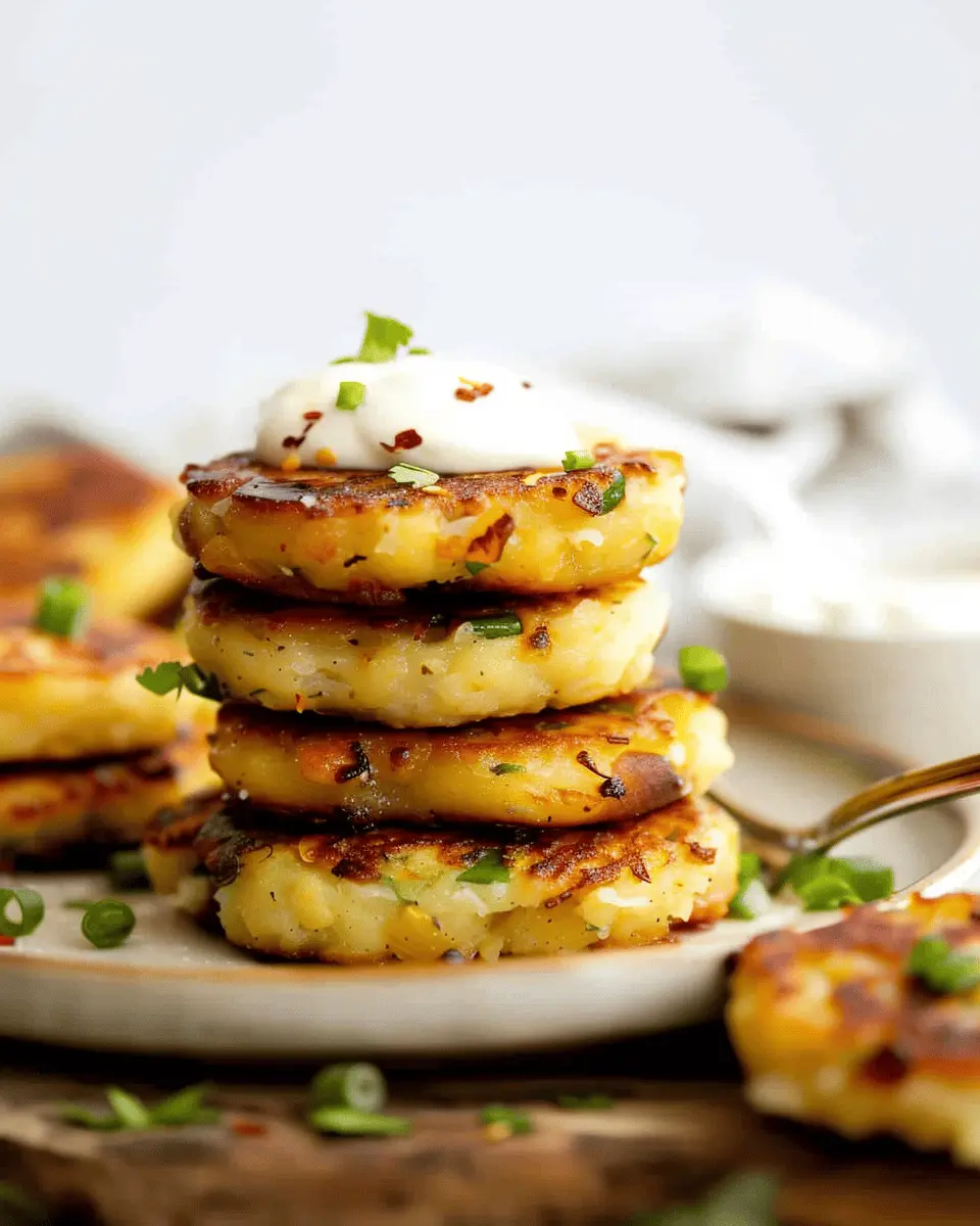 Fried Mashed Potato Cakes: Easy Comfort Food with Turkey Bacon