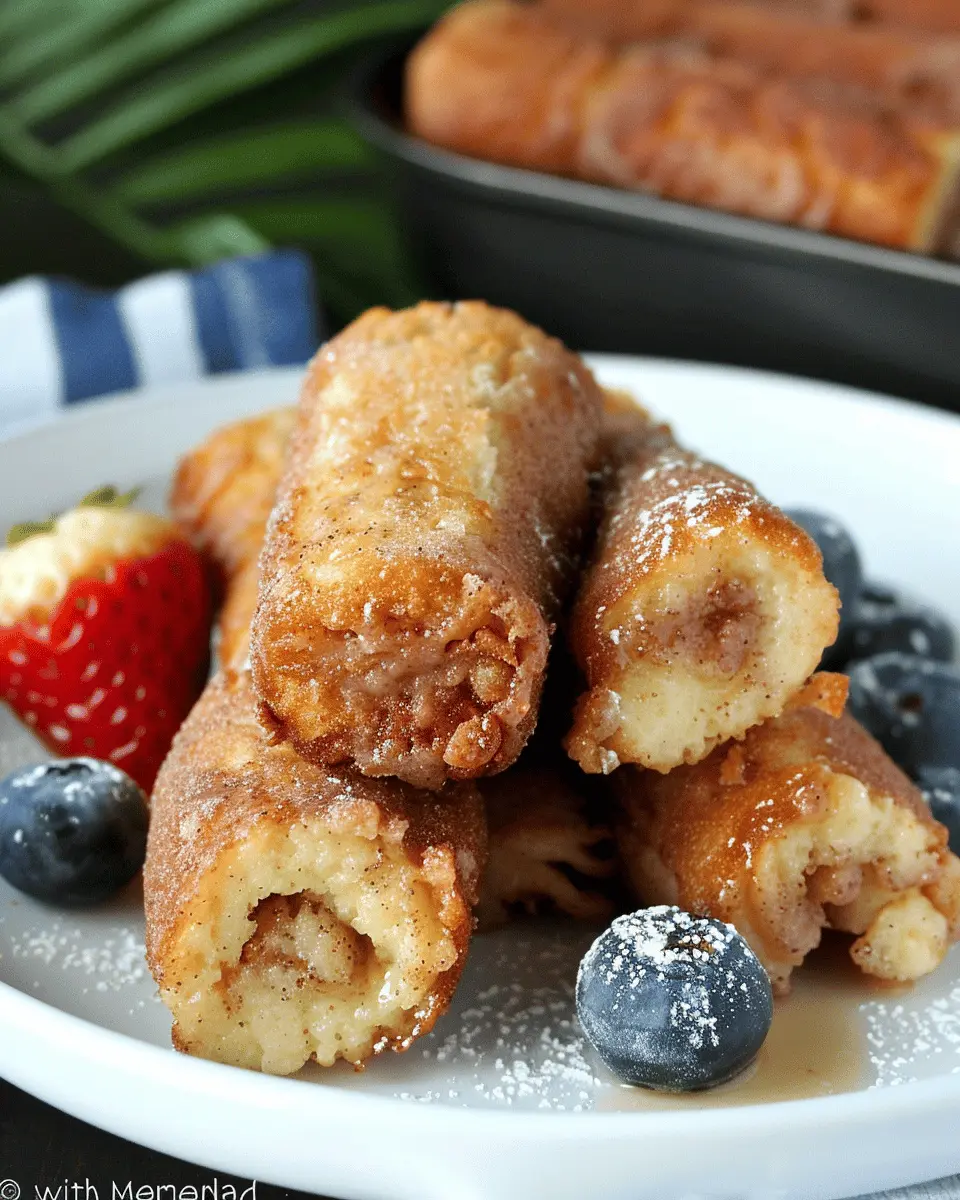 Cinnamon French Toast Roll Ups: Easy Indulgence with Turkey Bacon