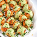 Baked Salmon Meatballs with Creamy Avocado Sauce