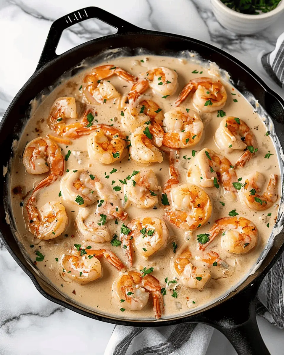 Creamy Garlic Shrimp with Turkey Bacon: An Indulgent Delight