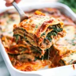 Easy Spinach Mushroom Lasagna