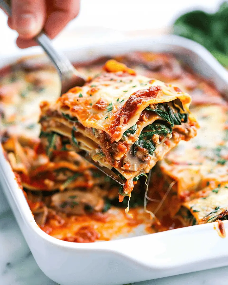 Easy Spinach Mushroom Lasagna: A Wholesome Comfort Dish