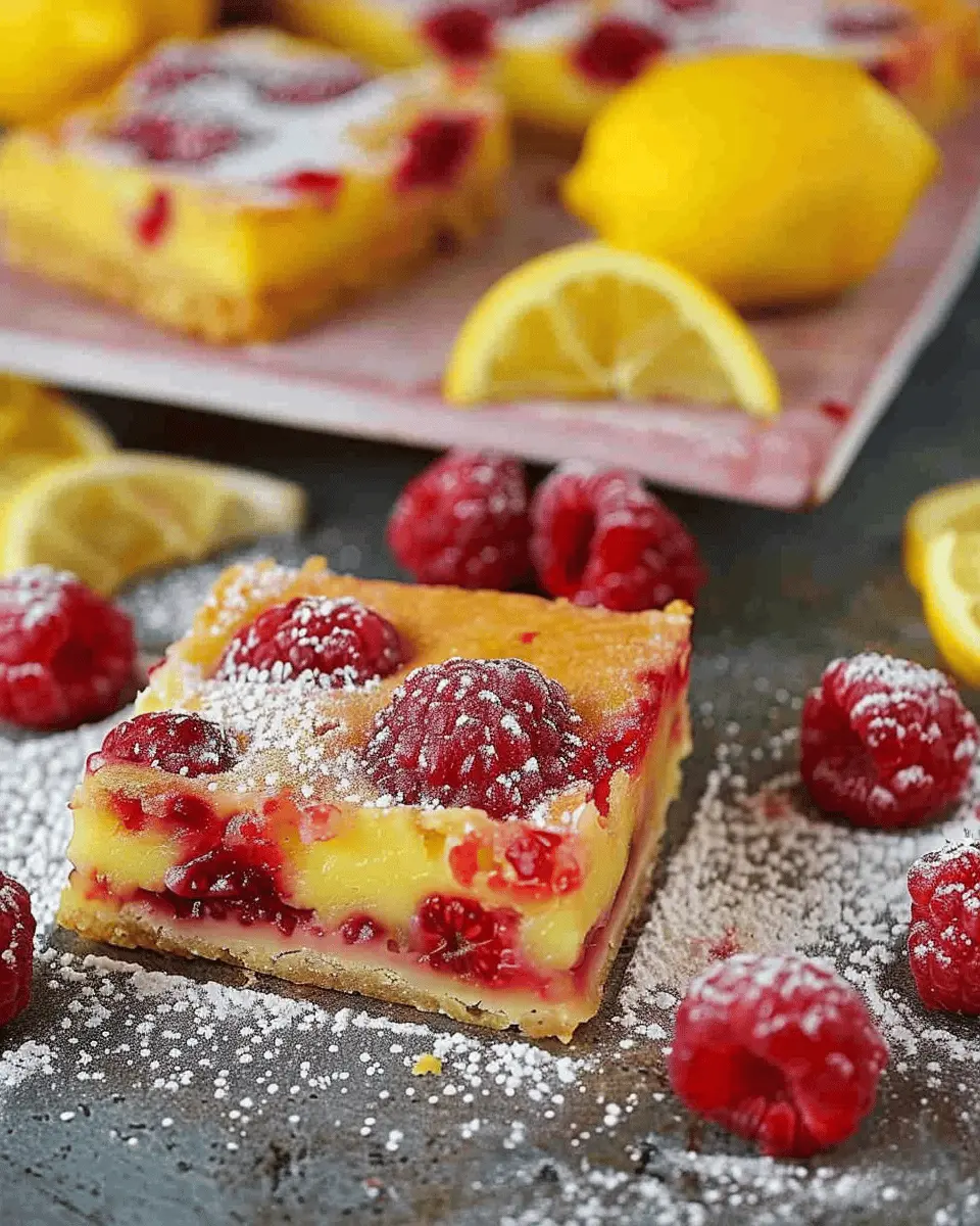 Luscious Raspberry Lemon Bars: The Best Sweet & Tangy Treat