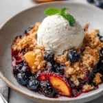 Blueberry Peach Crumble