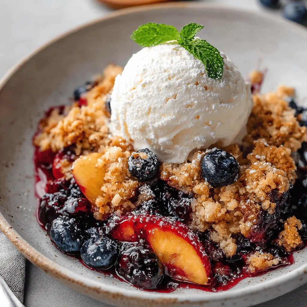 Blueberry Peach Crumble: The Best Homemade Delight to Savor
