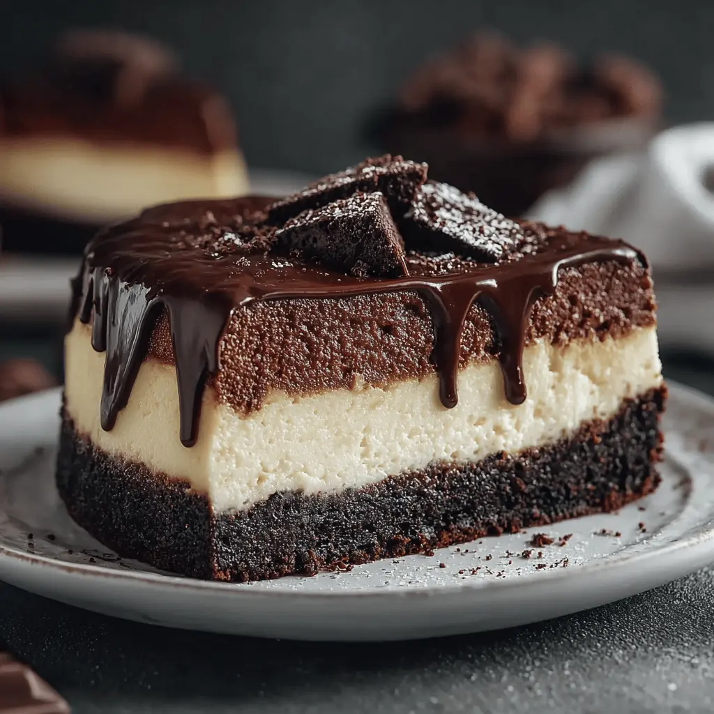 Brownie Cheesecake Delight: Easy Indulgence for Chocolate Lovers