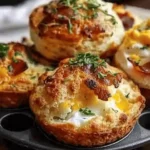 Cheddar Bacon Egg Biscuit Bombs