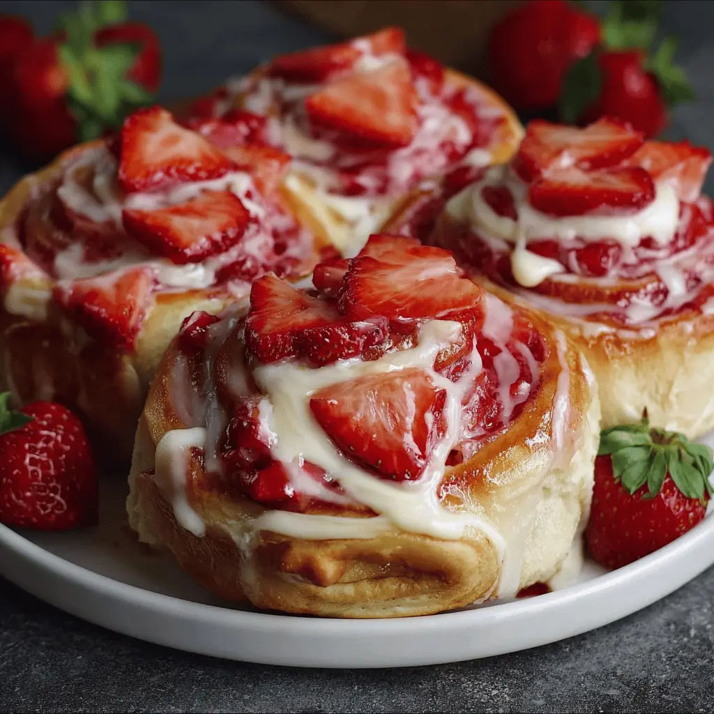 Easy Strawberry Cheesecake Sweet Rolls for a Delicious Treat