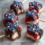 Fourth of July Cheesecake Pops