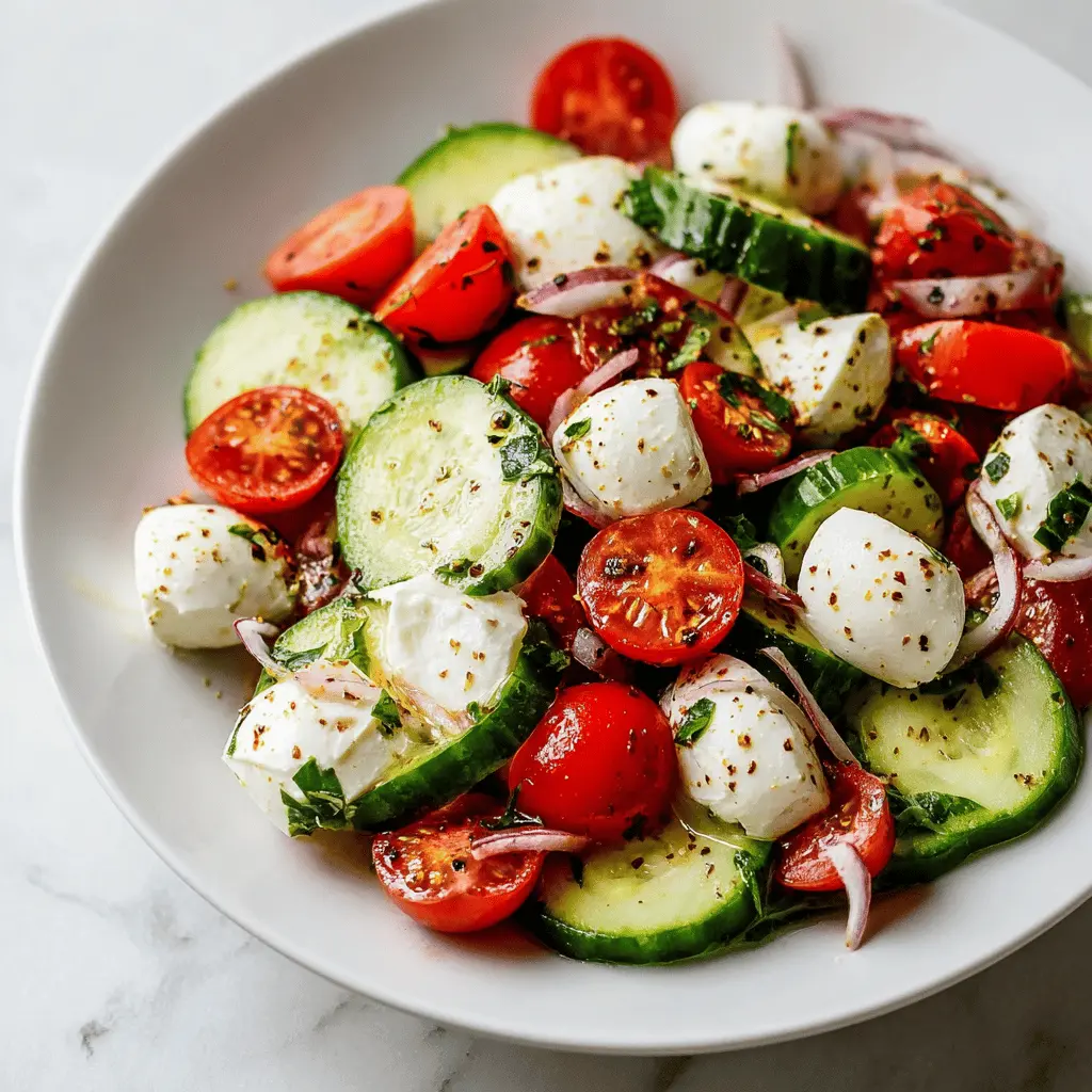 Fresh Cucumber Caprese Salad: A Refreshing Twist on Tradition