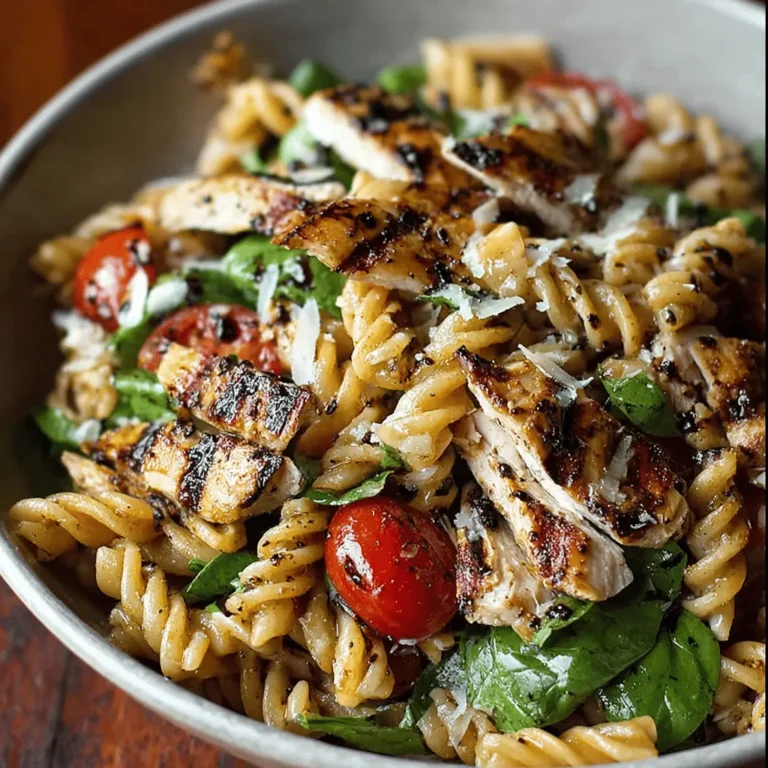 Grilled Chicken Pasta Salad with Balsamic Vinaigrette