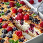 High Protein Triple Berry Bake
