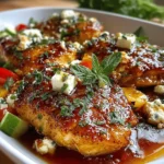 Hot Honey Feta Chicken Dish