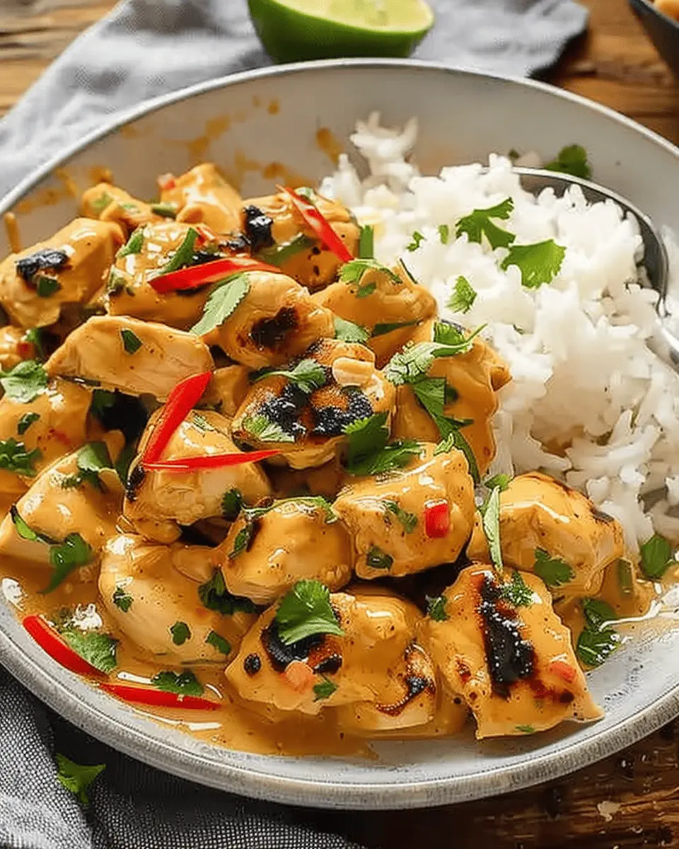Irresistible Thai Peanut Chicken: Quick and Easy Dinner Delight