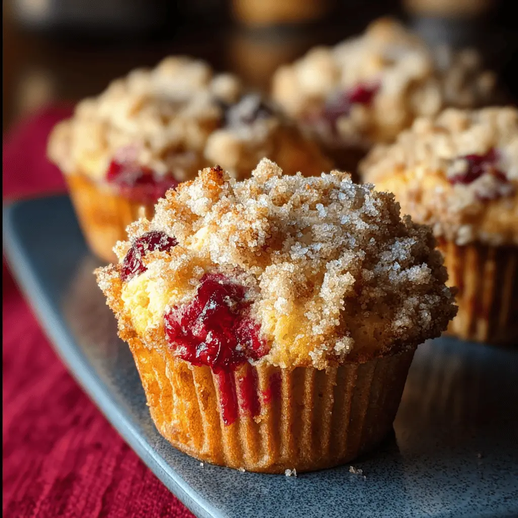 Leftover Cranberry Sauce Muffins: Deliciously Moist Coffee Cake Treats