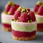 Raspberry Pistachio Mousse Cakes
