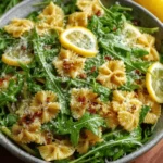 Refreshing Lemon Arugula Pasta Salad Recipe in 15 Minutes