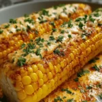 Spicy Creamy Cajun Corn Cob