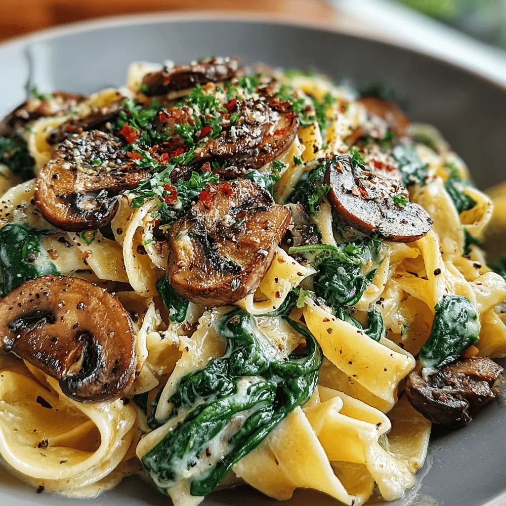 Spinach Mushroom Pasta: A Quick and Easy Family Favorite