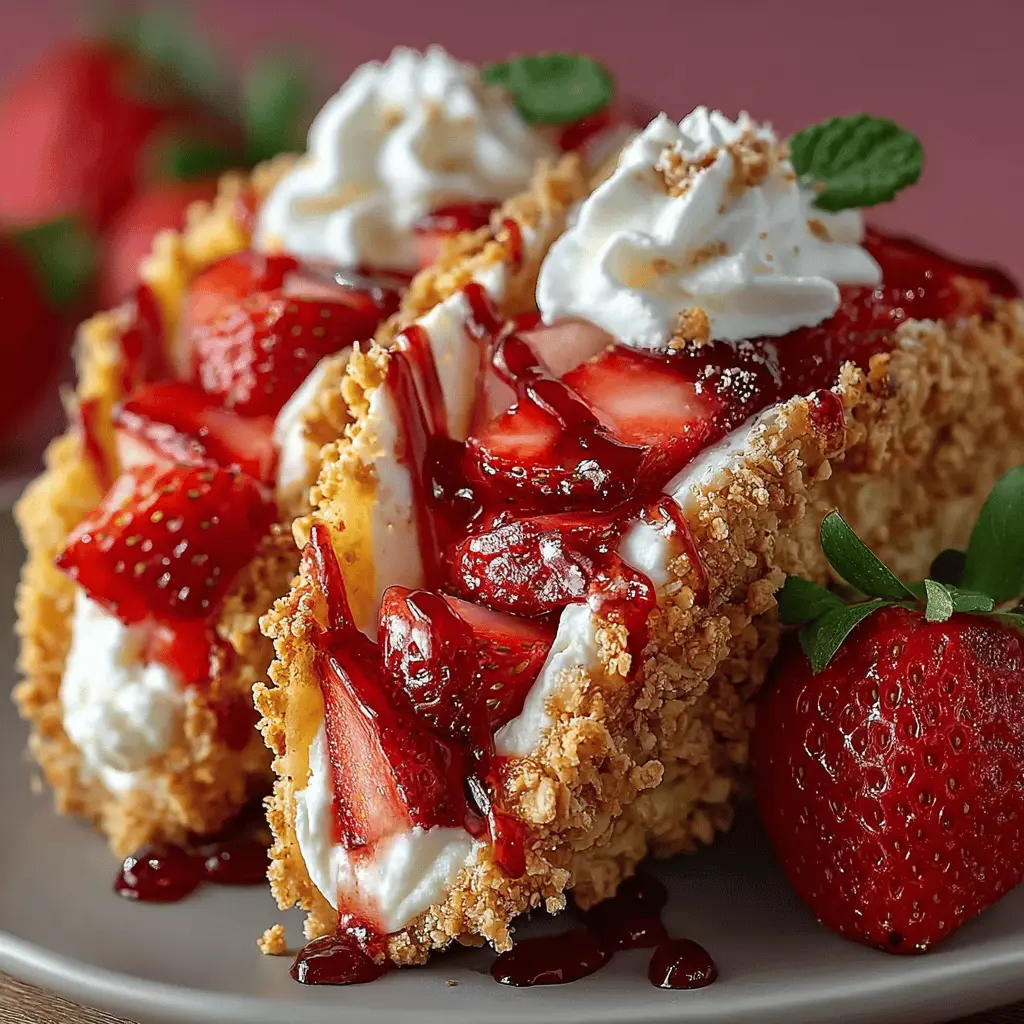 Strawberry Crunch Cheesecake Tacos: Easy Delight for Every Occasion