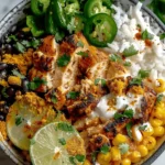 Street Corn Chicken Rice Bowl