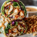Thai Peanut Chicken Wraps