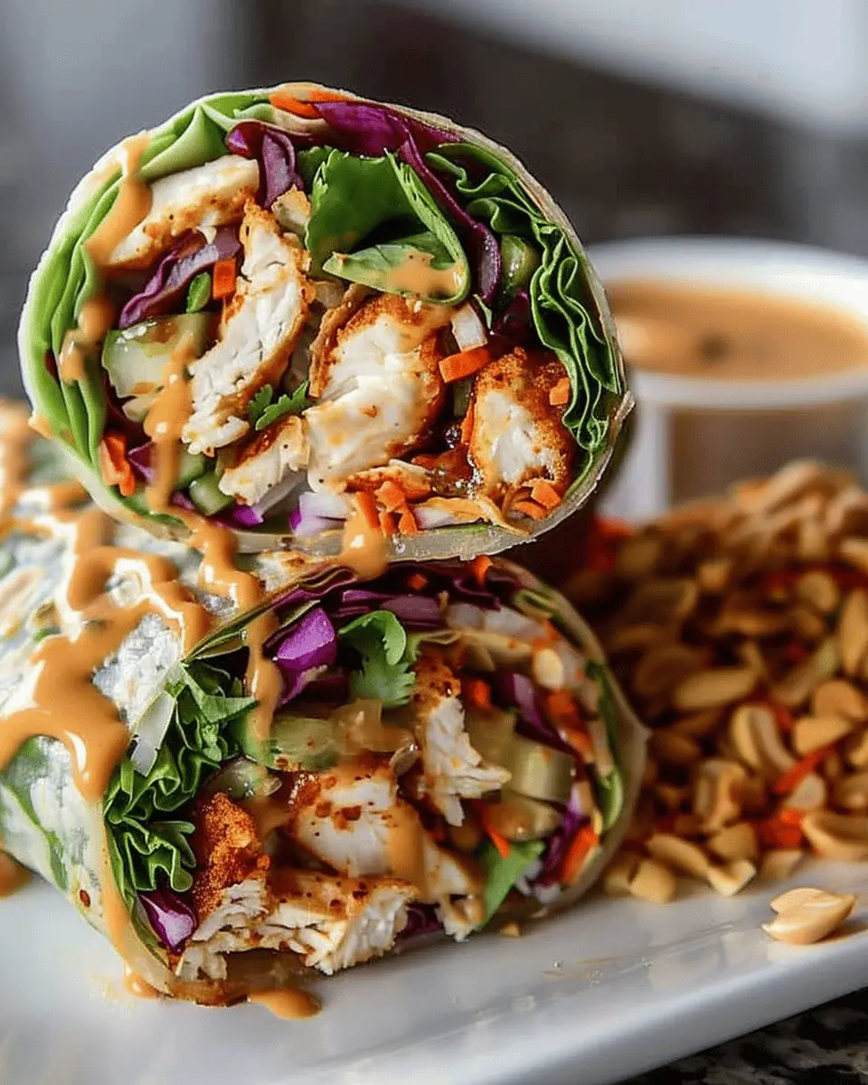 Thai Peanut Chicken Wraps: Easy, Flavorful Perfection at Home