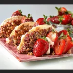 Strawberry Crunch Cheesecake Tacos