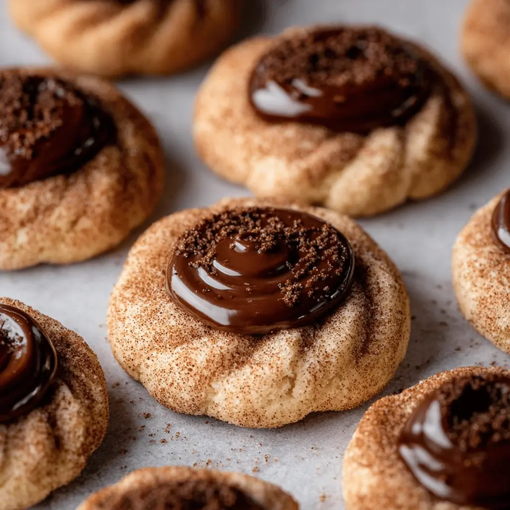 Snickerdoodle Thumbprint Cookies with Chocolate: The Best Recipe Ever