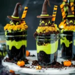 Witches' Brew Halloween Cake Jars