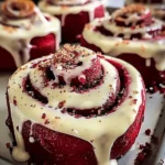 Heavenly Red Velvet Cinnamon Rolls