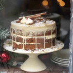 Christmas Spice Cake with Eggnog Buttercream
