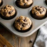 Mood Boosting Chocolate Chip Banana Muffins