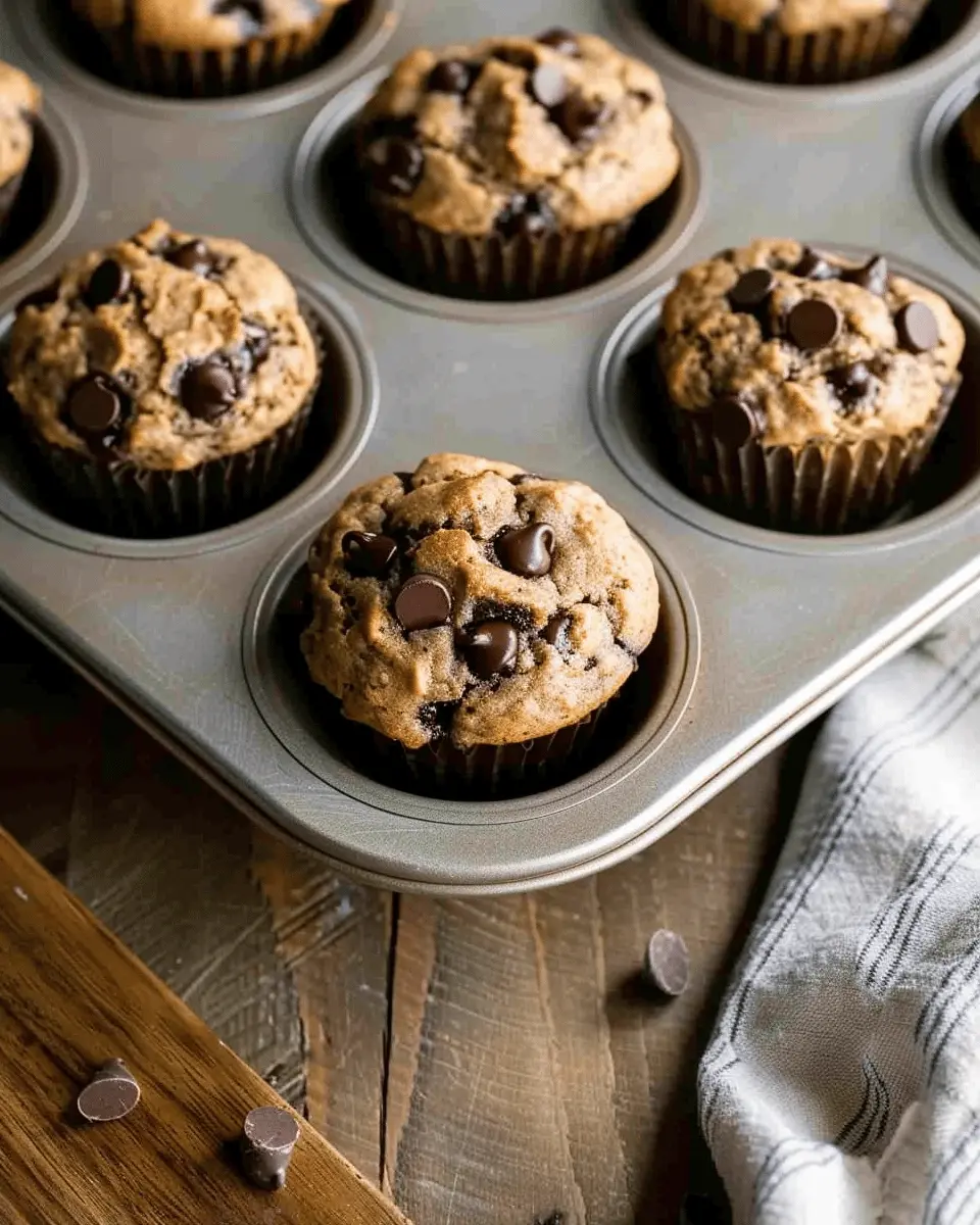 Mood Boosting Chocolate Chip Banana Muffins for a Joyful Day