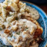 Stuffed Turkey Roll Ups with Creamy Gravy