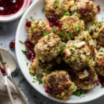 Turkey and Stuffing Meatballs
