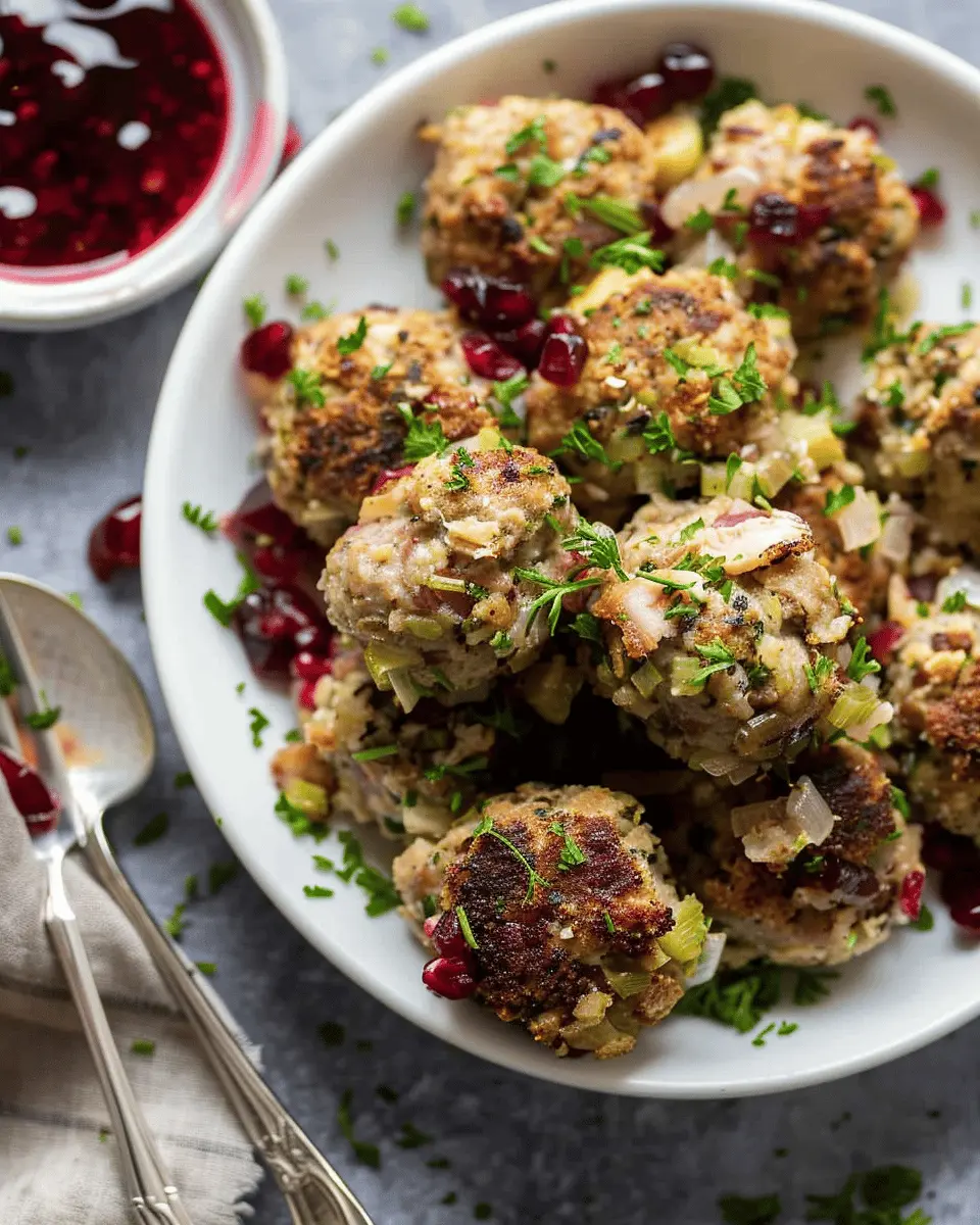 Turkey and Stuffing Meatballs: Easy Comfort Food for Home Cooks