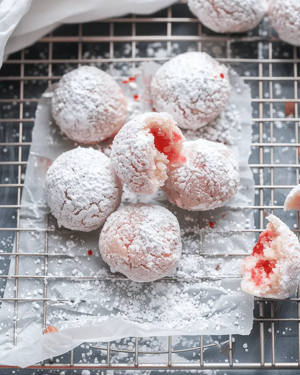 Cherry Almond Snowball Cookies: Easy, Irresistibly Delicate Treats