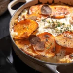 Easy Creamy Scalloped Sweet Potatoes