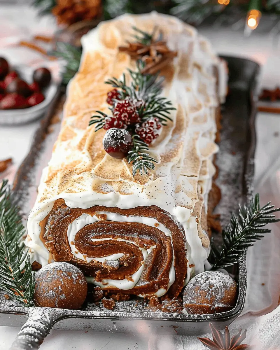Gingerbread Yule Log: The Best Cozy Dessert for Holiday Celebrations