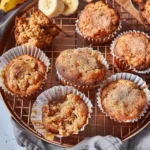 Cinnamon Banana Protein Muffins with Sourdough