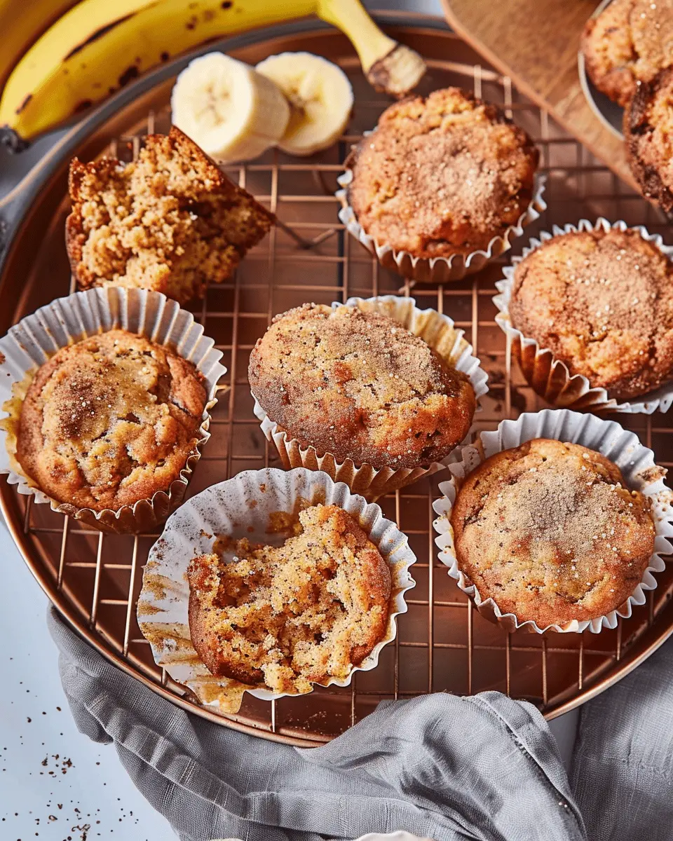 Cinnamon Banana Protein Muffins: Delicious Sourdough Twist