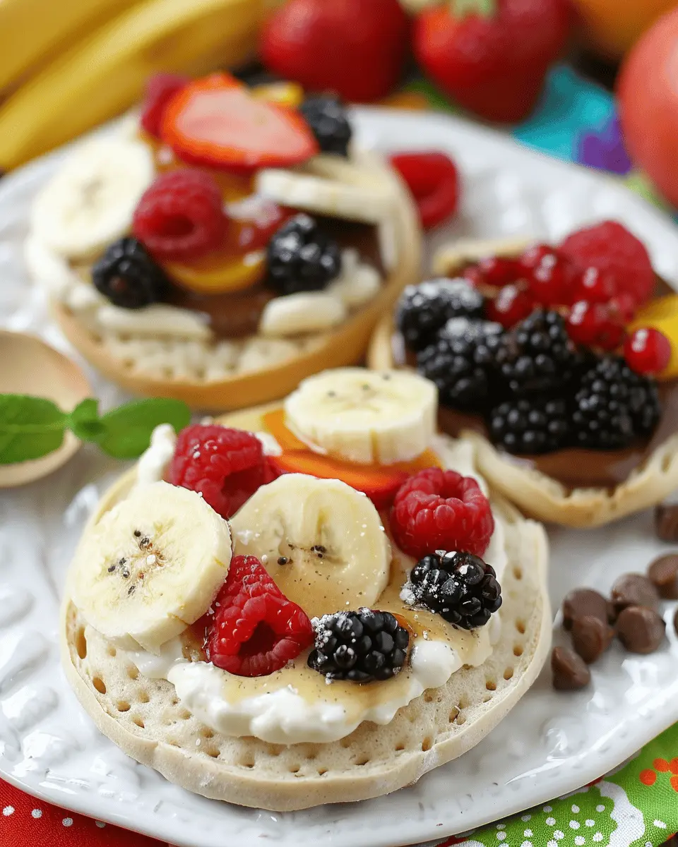English Muffin Fruit Breakfast Pizzas: Easy & Delicious Twist