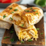 Cheesy Garlic Chicken Wraps